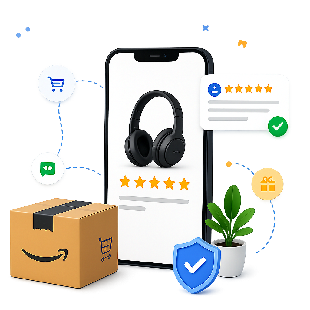 Shop on your phone, receive your order, and share honest product feedback
